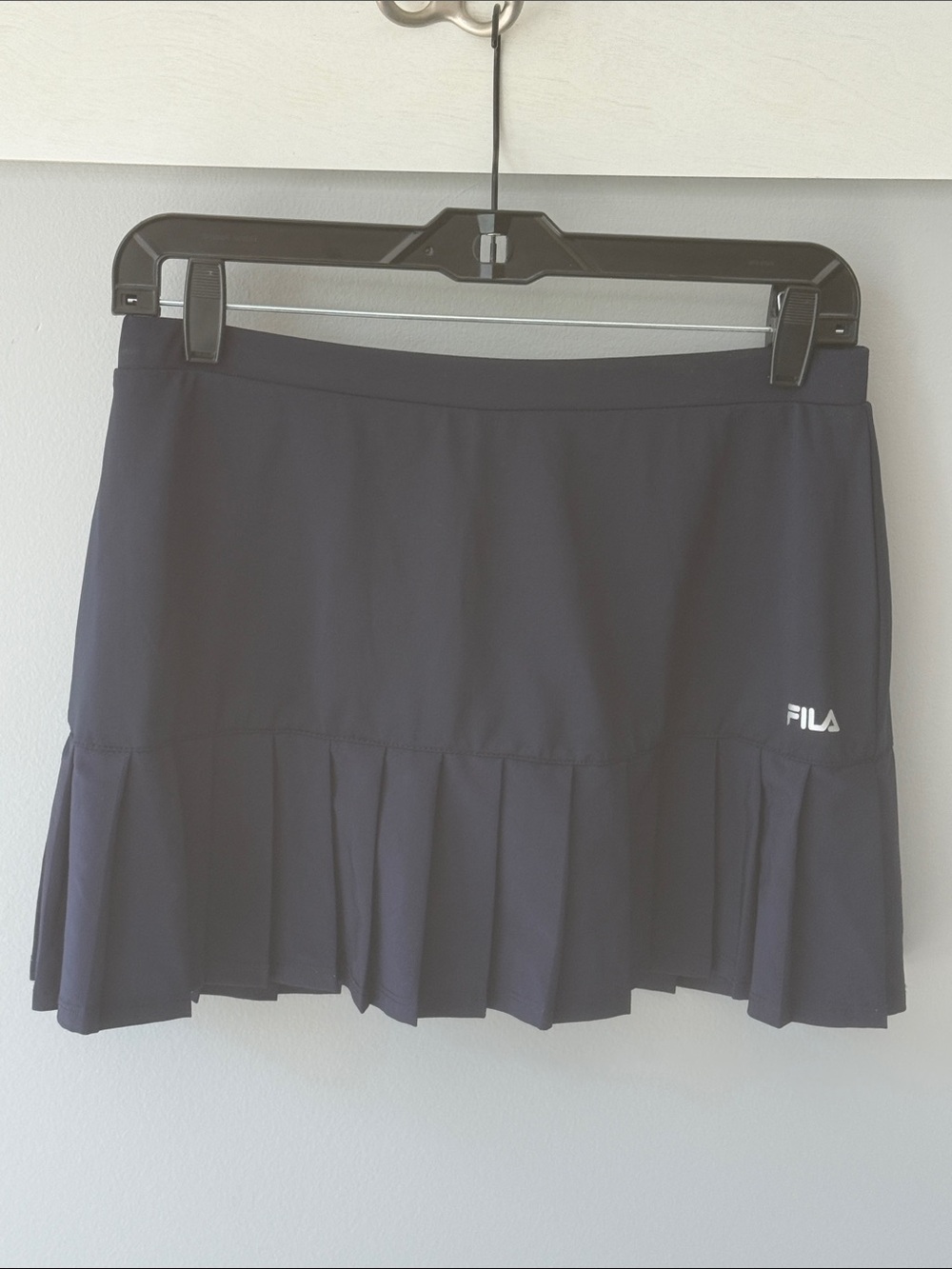 FILA Navy Pleated Athletic Tennis Mini Skirt Skort Attached Shorts-Medium - Picture 11 of 13